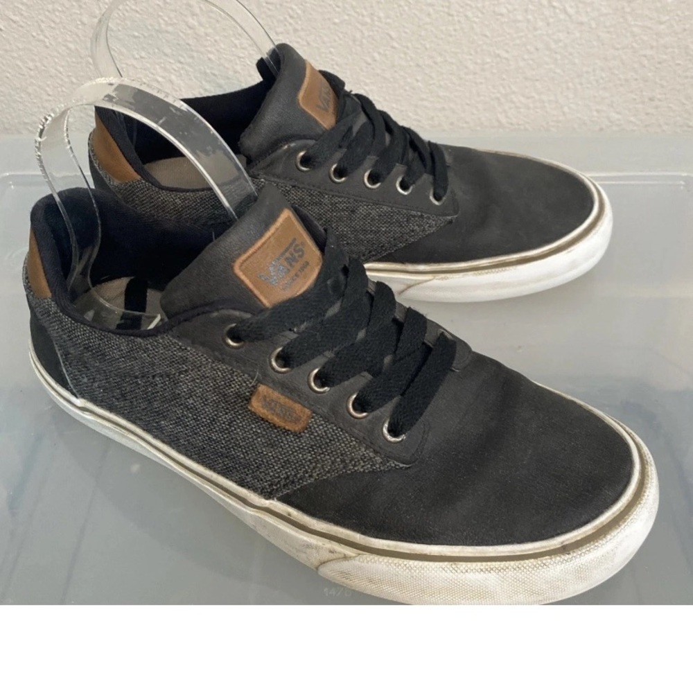 Vans Atwood Ultra Cush Low Top Black Gray Size 7.5 Men’s Sneakers Retro Shoes